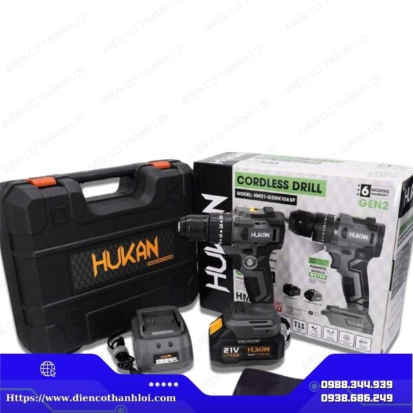 MÁY KHOAN BÊ TÔNG PIN HUKAN HM21 G2MK1065P - Ảnh 2