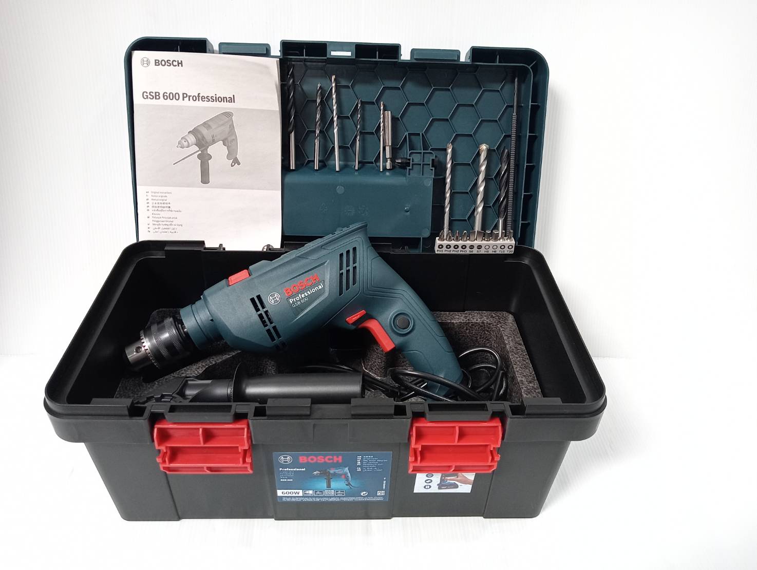 MÁY KHOAN ĐỘNG LỰC BOSCH GSB 600 ( HỘP FISHERMAN )
