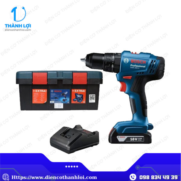 MÁY KHOAN PIN BOSCH GSB 183-LI 1 PIN VÀ PHỤ KIỆN