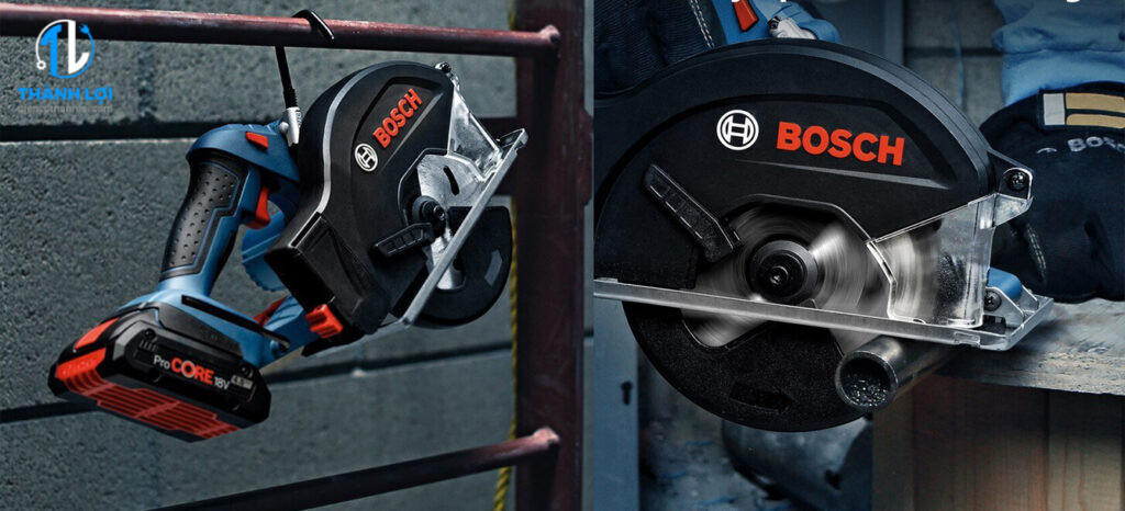 MÁY CẮT KIM LOẠI DÙNG PIN BOSCH GKM 18V-50