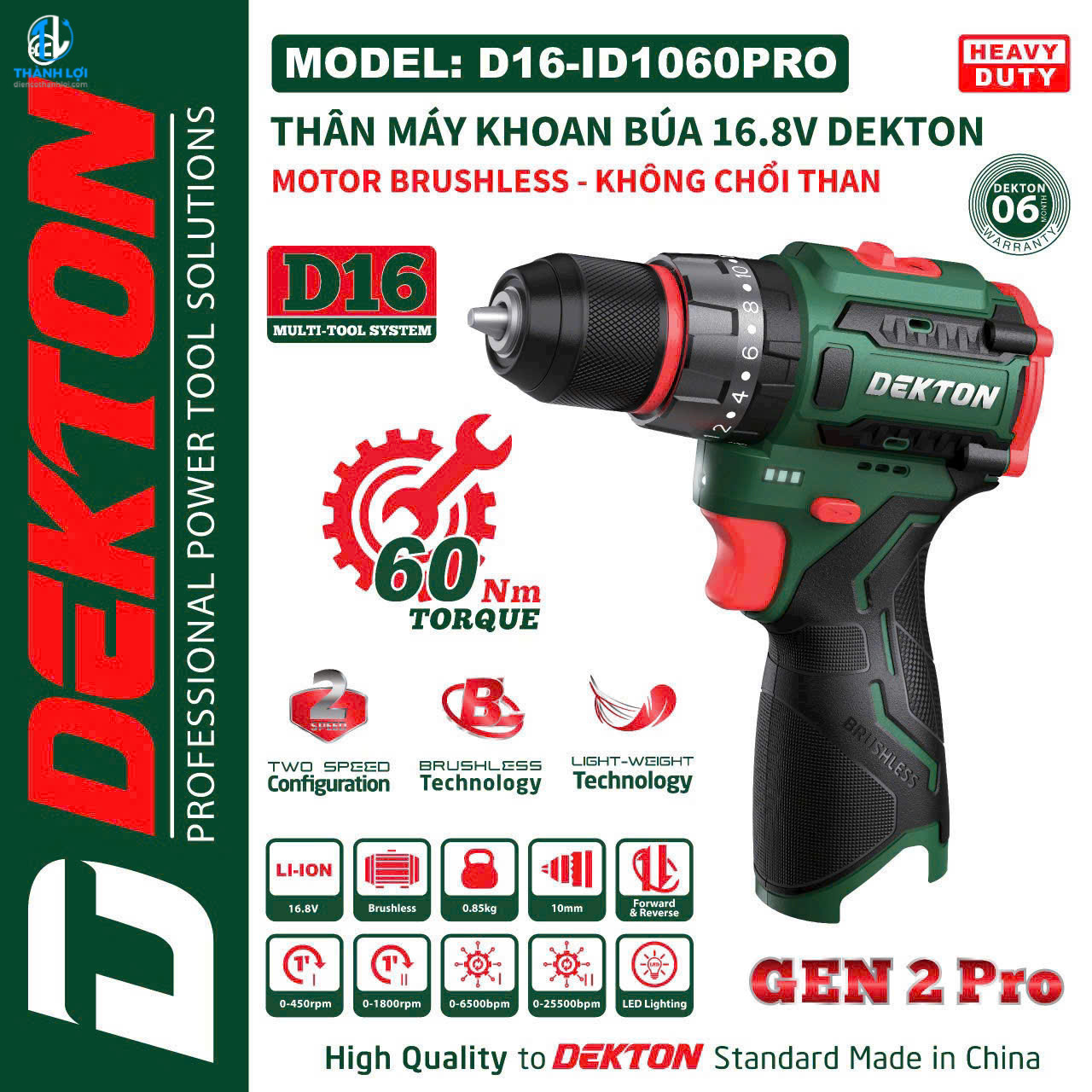 MÁY KHOAN PIN DEKTON D16-ID1060PRO