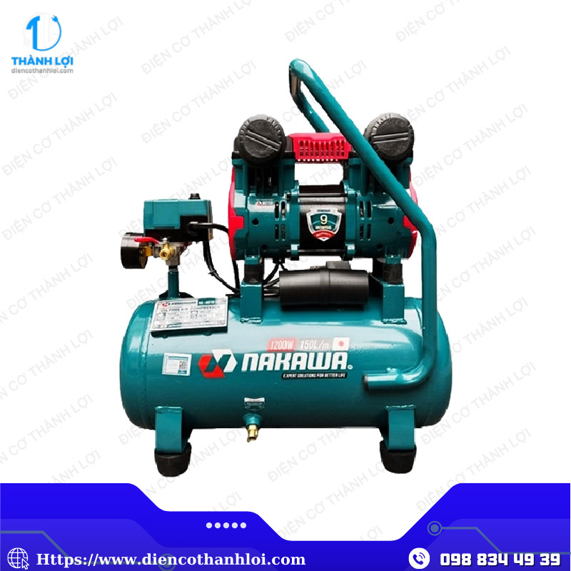 MÁY NÉN KHÍ KHÔNG DẦU NAKAWA NK-BH1615E