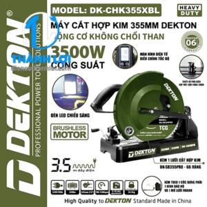 MÁY CẮT SẮT DEKTON DK-CHK355XBL