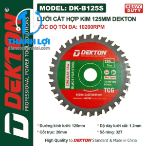 LƯỠI CẮT HỢP KIM DEKTON DK-B125S