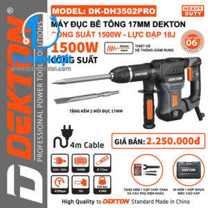 MÁY ĐỤC BÊ TÔNG DEKTON DK-DH3502PRO