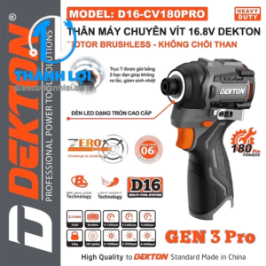 MÁY VẶN VÍT DÙNG PIN DEKTON D16-CV180PRO