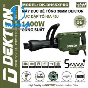 MÁY ĐỤC BÊ TÔNG DEKTON DK-DH65XPRO