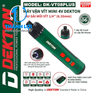 MÁY VẶN VÍT MINI DÙNG PIN DEKTON DK-VT08PLUS